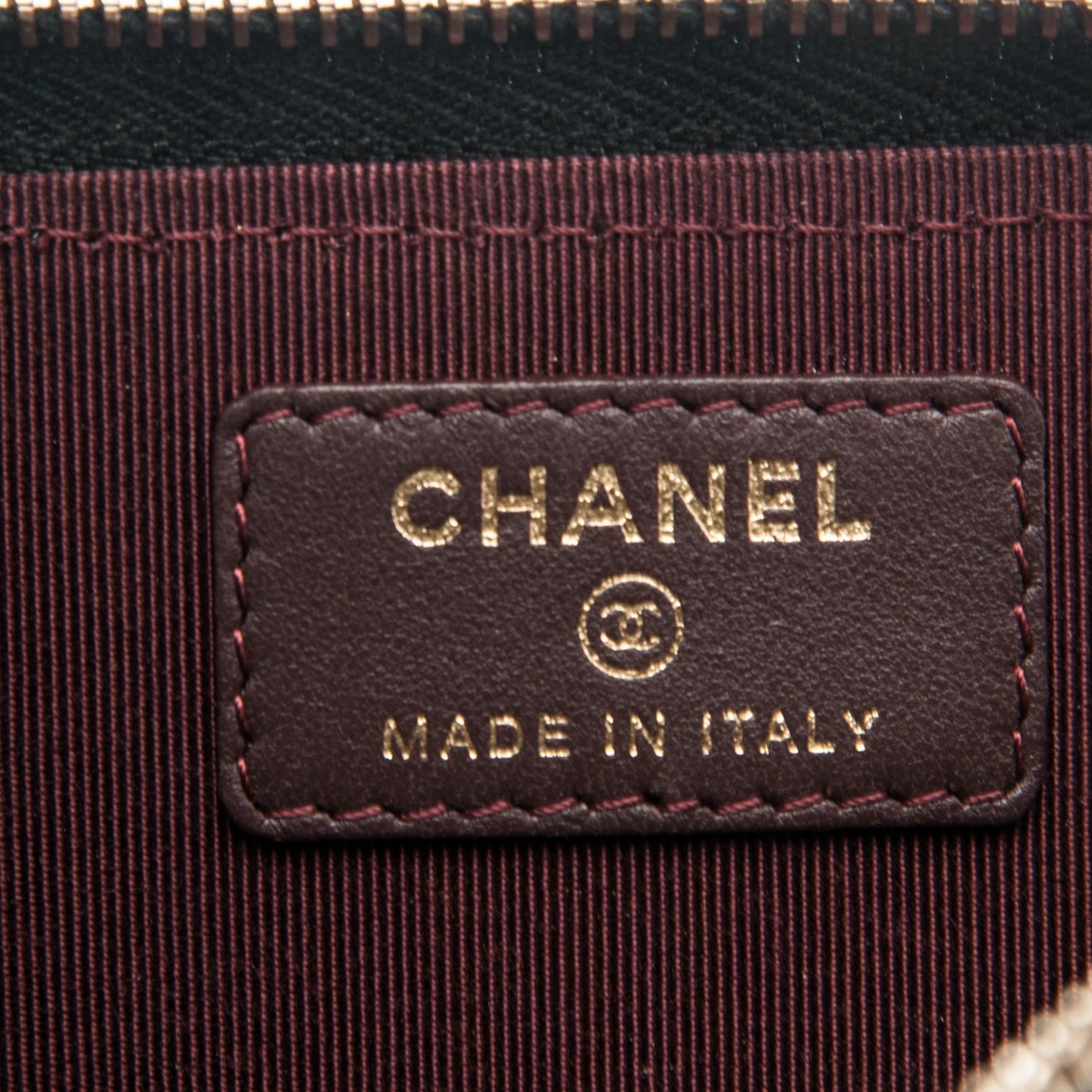 Lambskin Quilted Key Holder Case Black