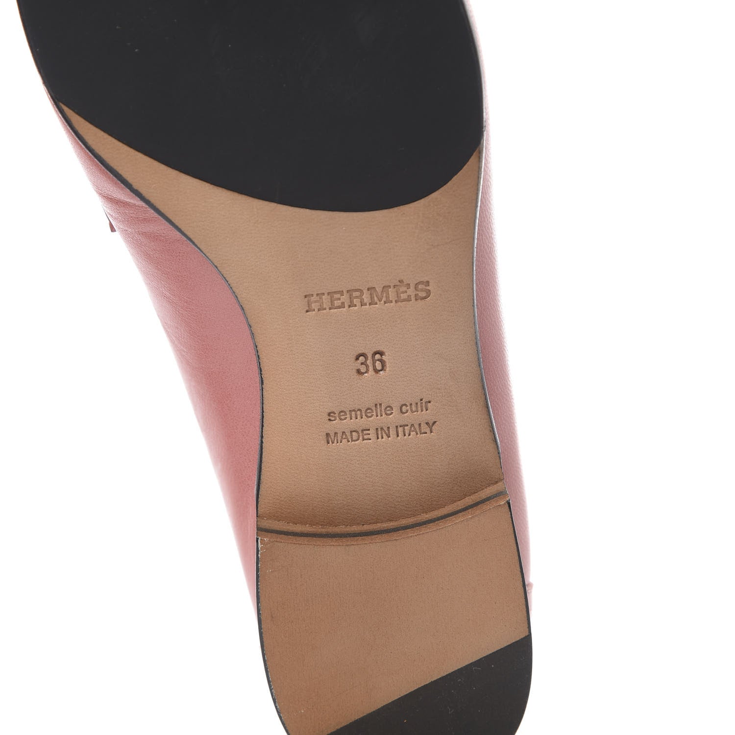 Hermes Goatskin Paris Loafers 36 Rouge Blush 6 of 8