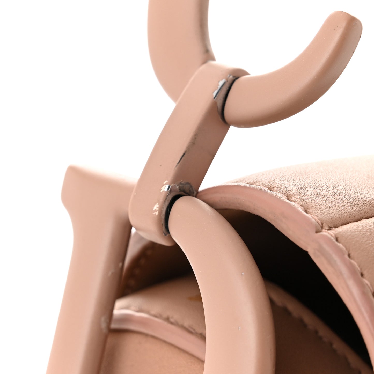 Ultra Matte Calfskin Saddle Bag Blush