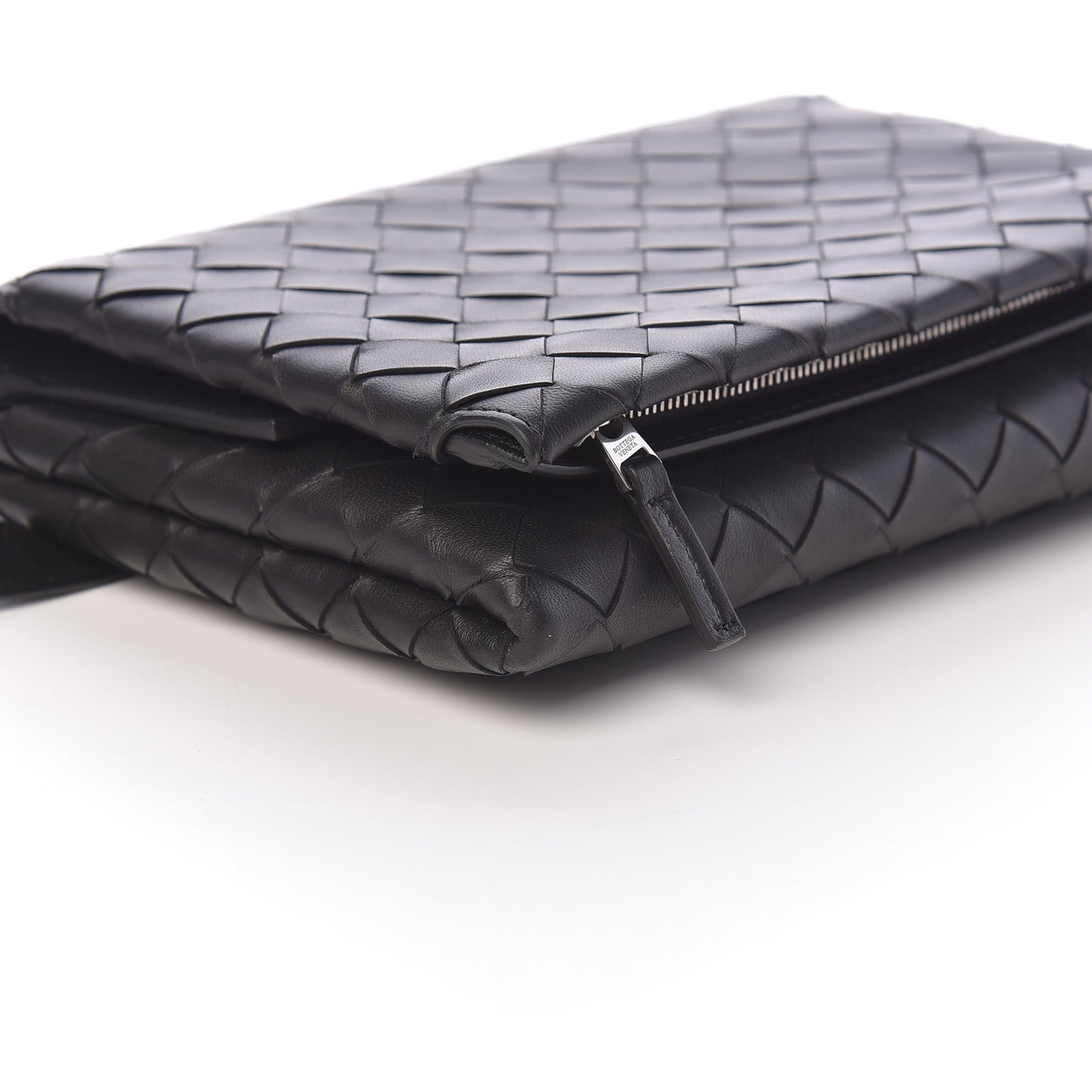 Nappa Intrecciato Belt Bag Black