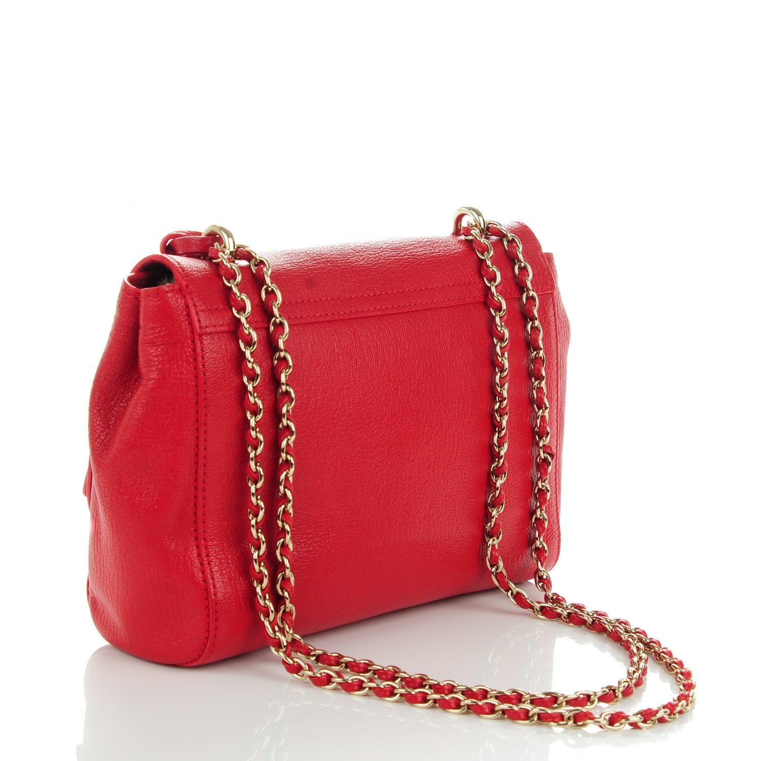 Mulberry Small Classic Grain Calfskin Small Lily Flap Fiery Red 3 of 8