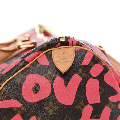 Louis Vuitton Monogram Graffiti Keepall 50 Fuchsia 9 of 10