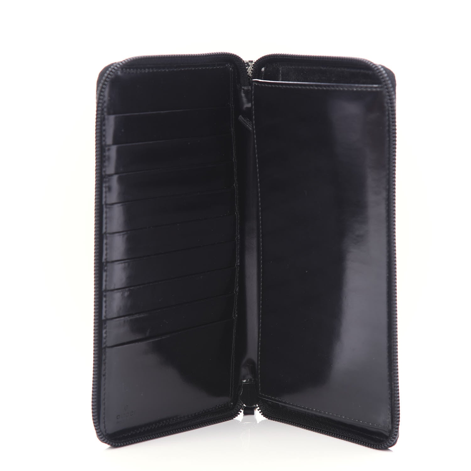 Gucci Monogram Zip Around Organizer Wallet Black 5 of 10