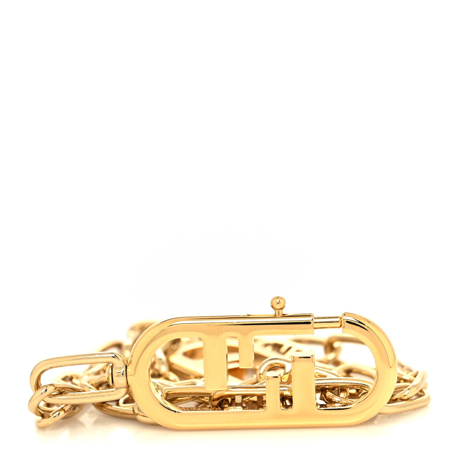 Fendi Metal O'Lock Strap You Gold 1 of 4