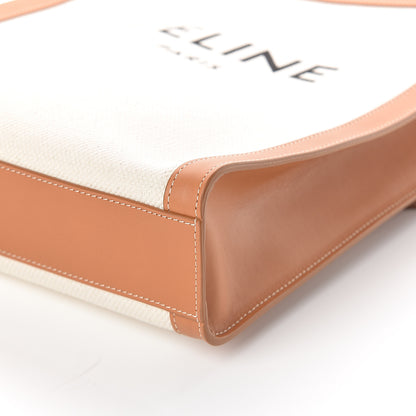 Celine Canvas Calfskin Small Vertical Cabas Natural Tan 8 of 8
