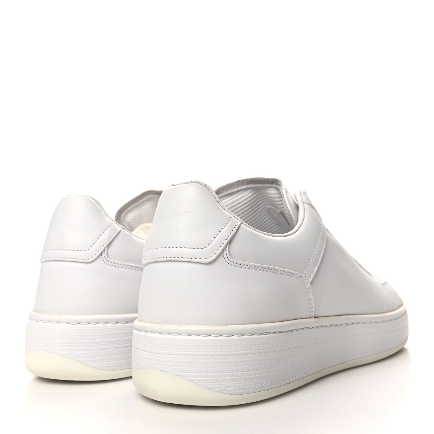 Bolt Calfskin Sneakers 40 Optic White