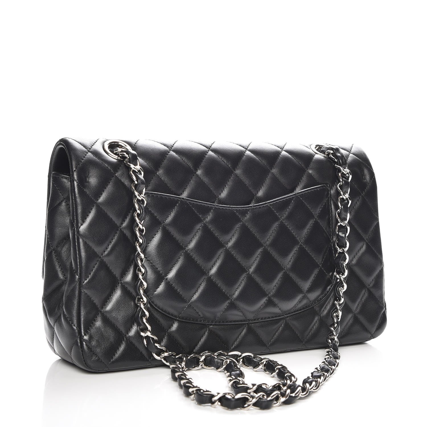 Chanel Lambskin Quilted Valentine Charms Medium Single Flap Black 3 of 8