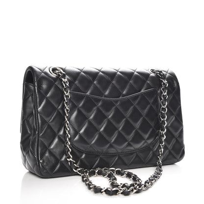 Chanel Lambskin Quilted Valentine Charms Medium Single Flap Black 3 of 8