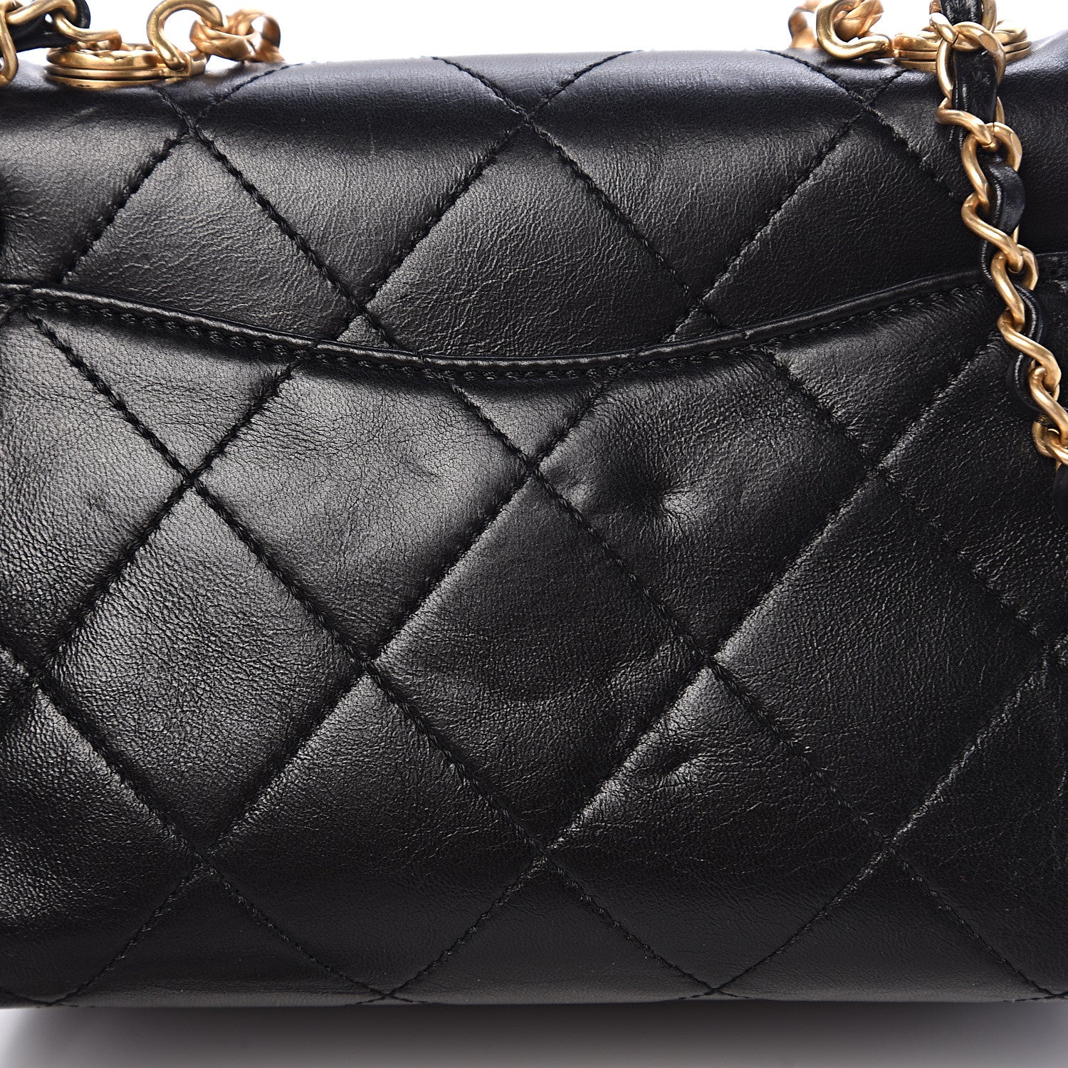 Chanel Lambskin Quilted My Crush Bag Black 7 of 10