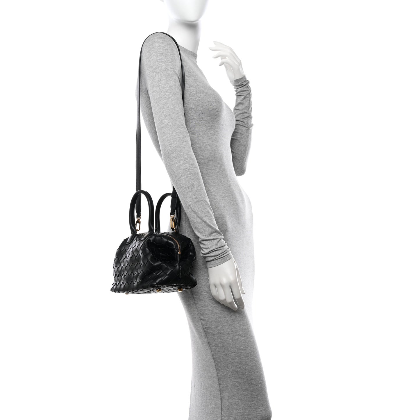 Nappa Intrecciato Bauletto Black