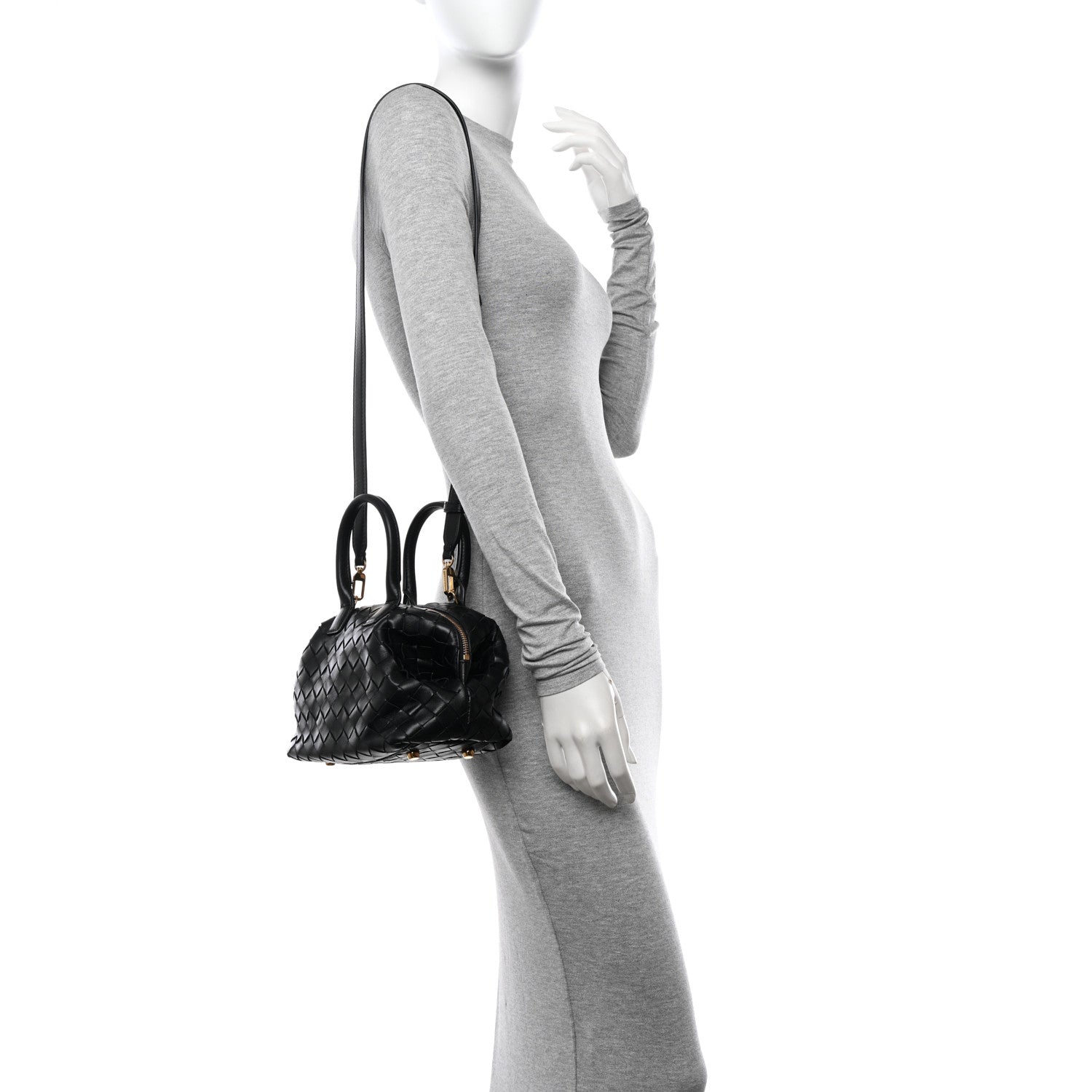 Bottega Veneta Nappa Intrecciato Bauletto Black 2 of 10