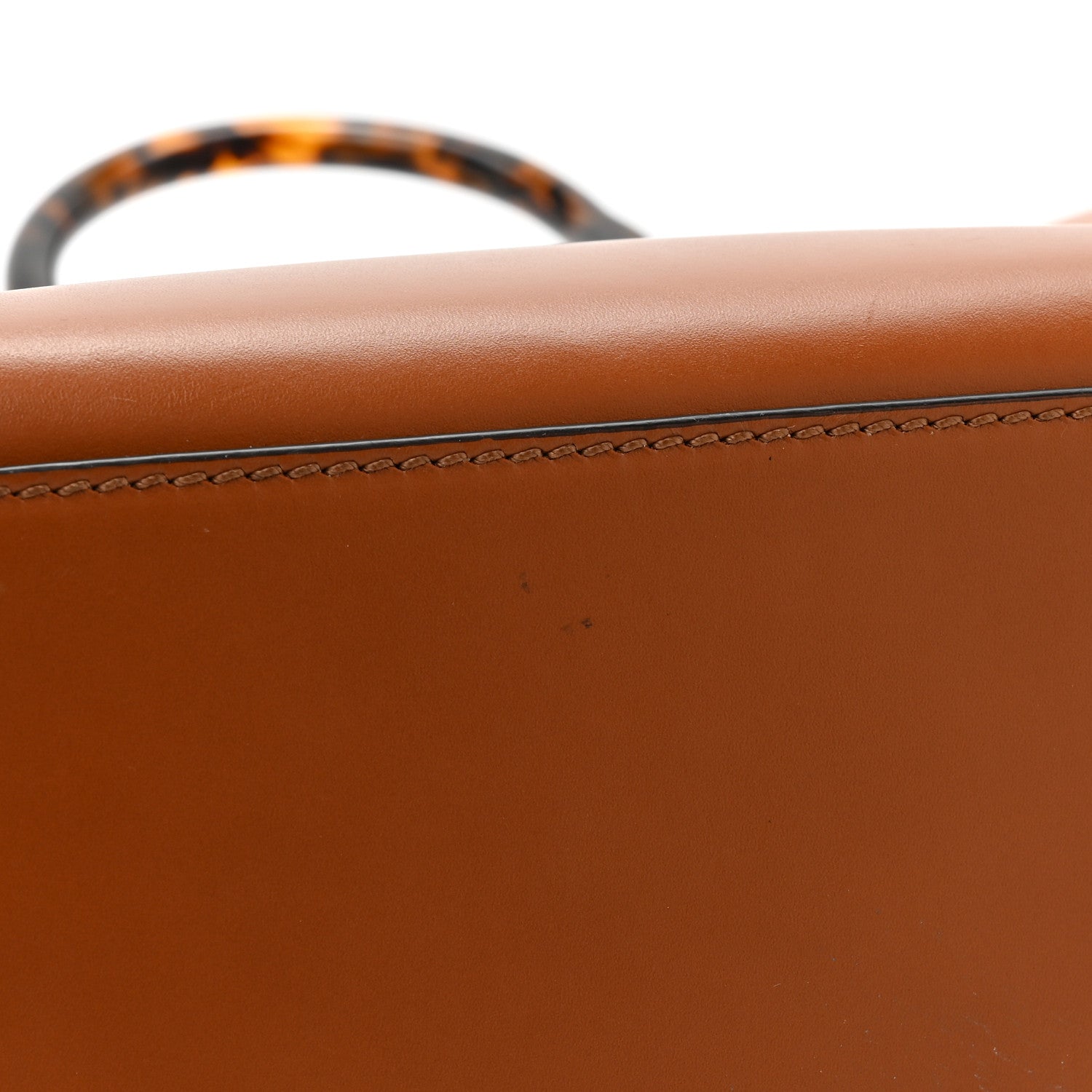 Fendi Vitello King Plexiglass Medium Fendi Sunshine Shopper Tote Cuoio 15 of 15