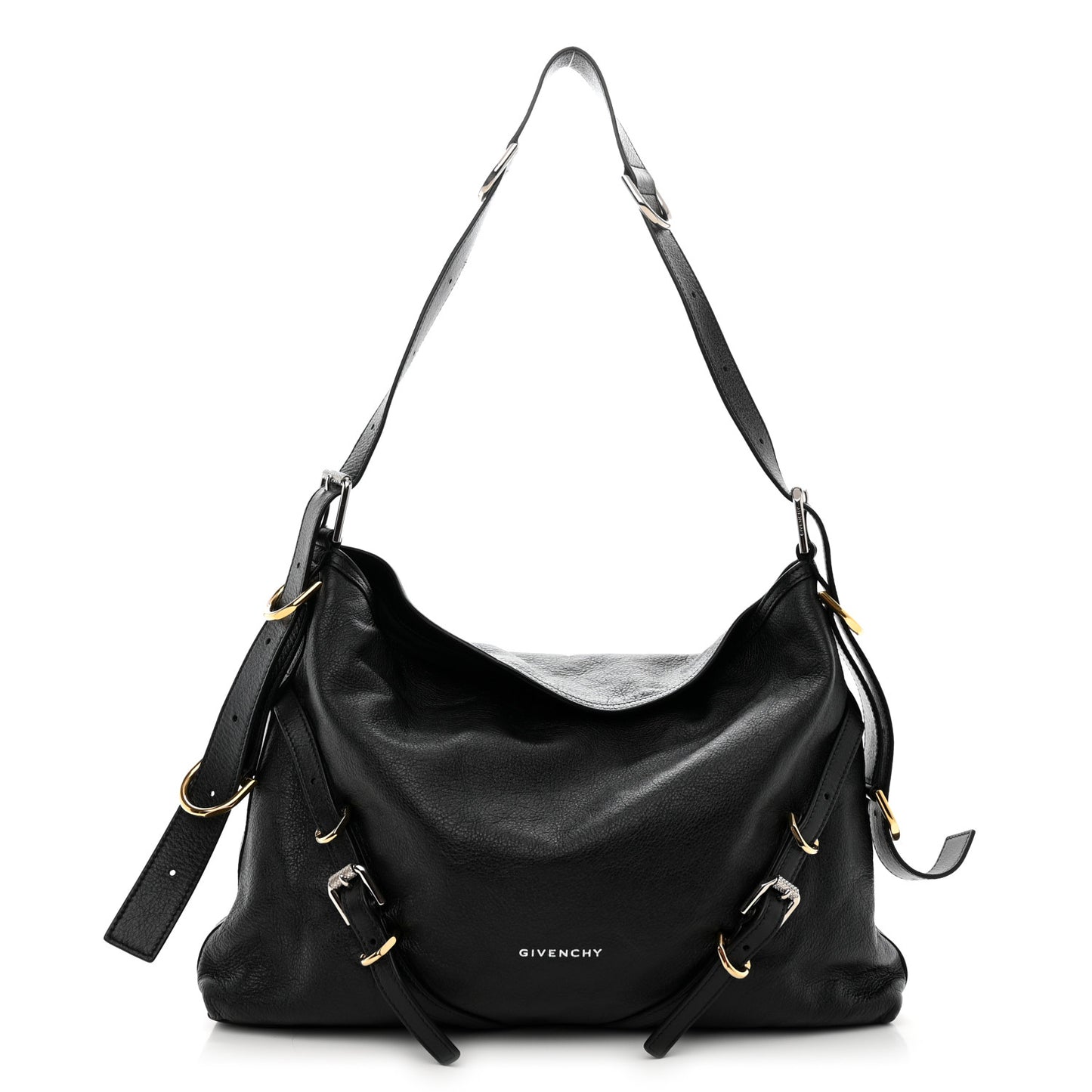 Calfskin Medium Voyou Bag Black