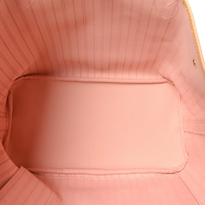 Louis Vuitton Damier Azur Neo Neverfull MM Rose Ballerine 6 of 9