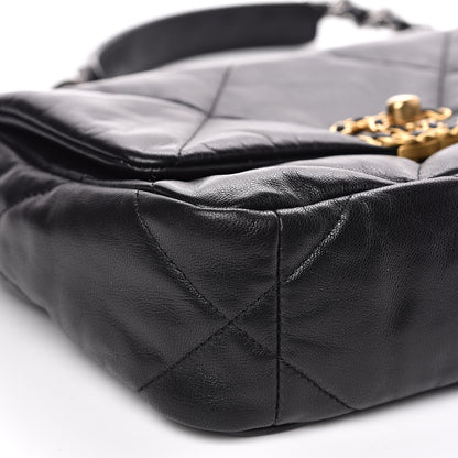 Chanel Goatskin Quilted Medium 19 Flap Black 8 of 11