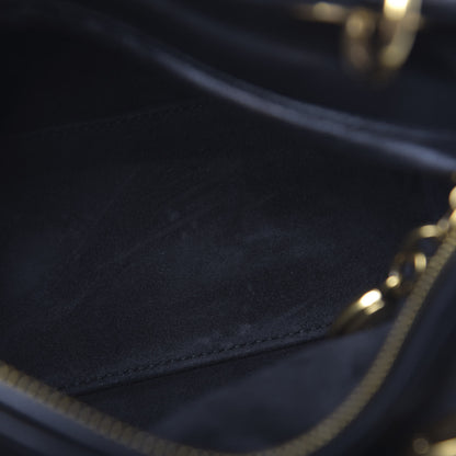 Christian Dior Calfskin Cannage Studded Medium Supple Lady Dior Black 9 of 12