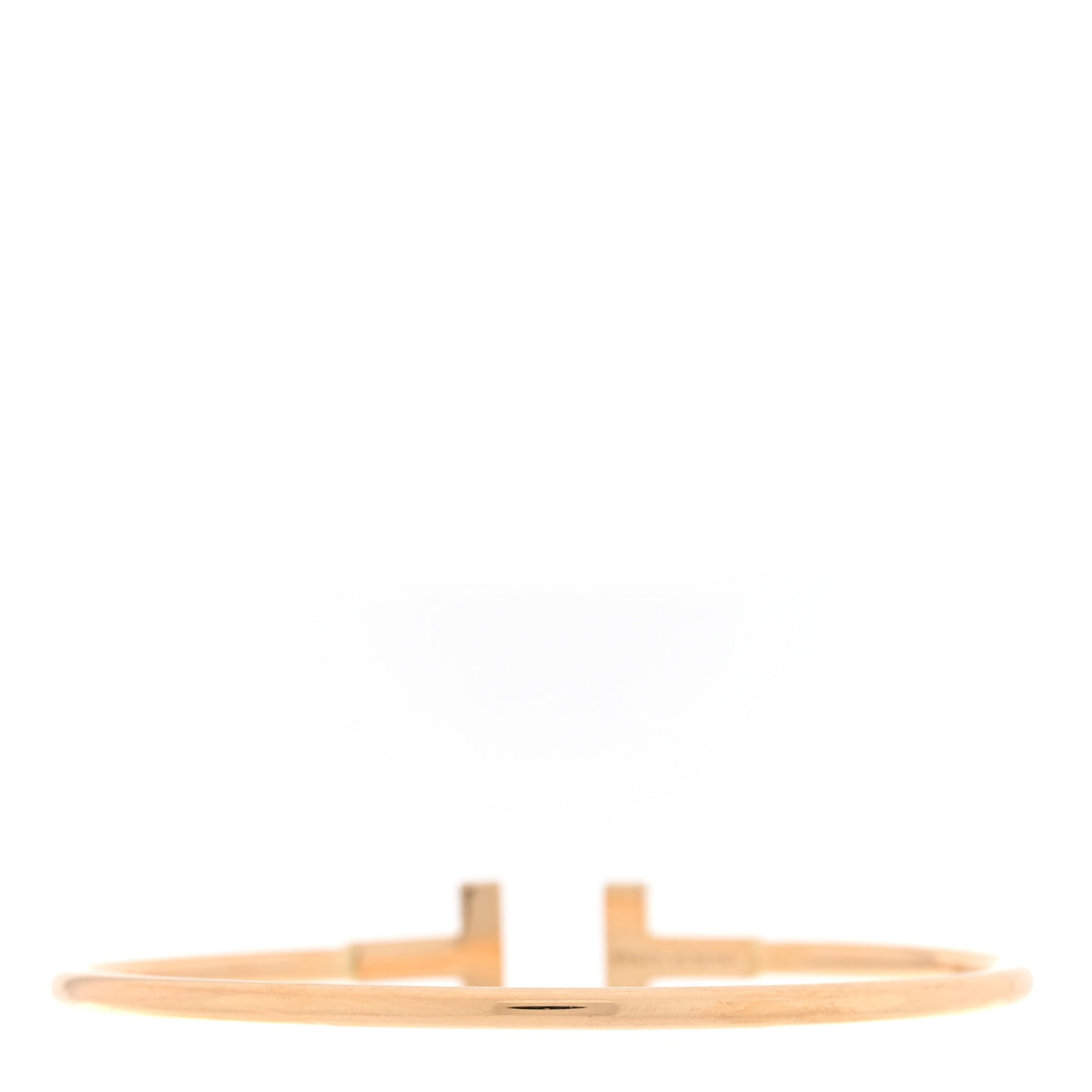 Tiffany 18K Rose Gold T Wire Bracelet 2 of 3
