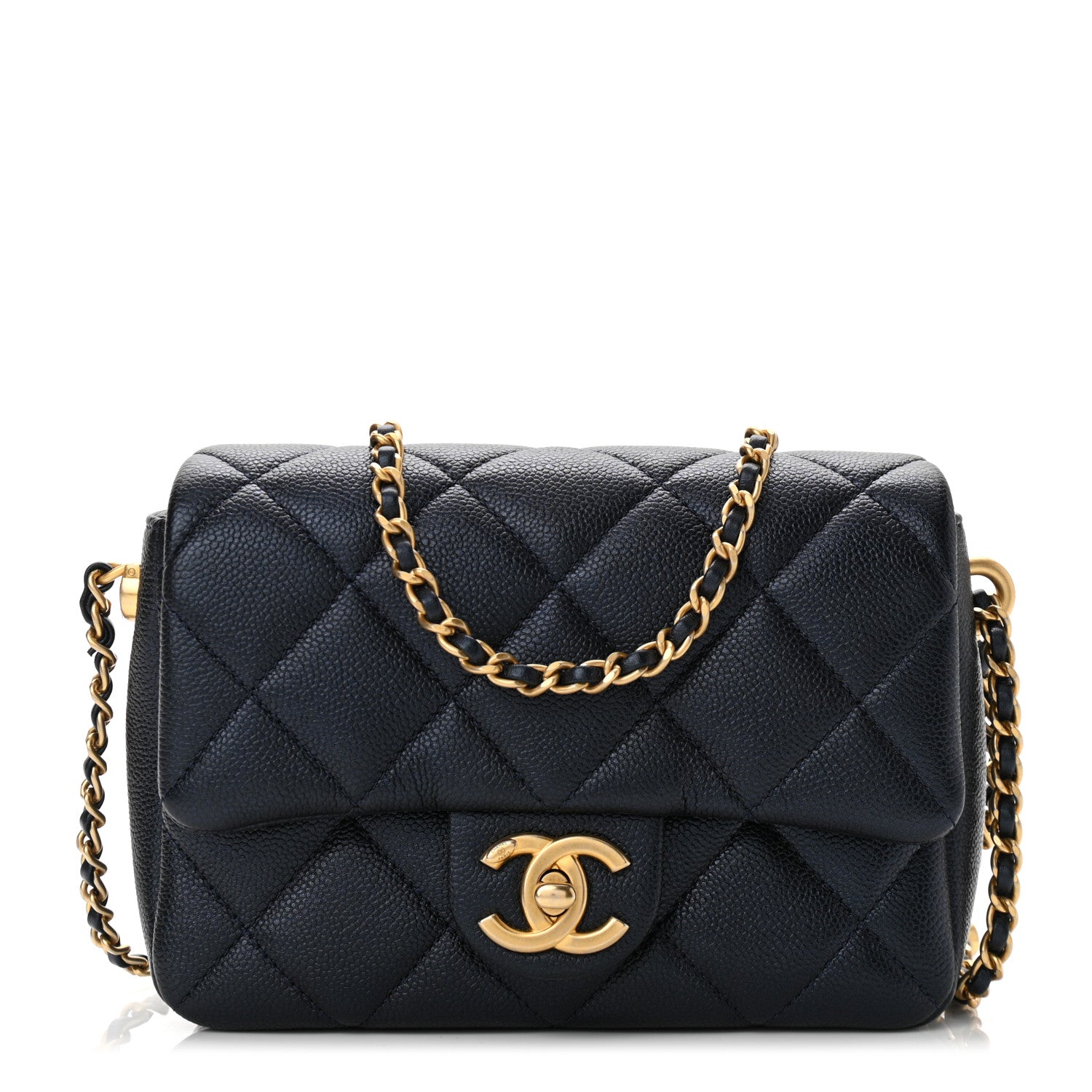 Chanel Iridescent Caviar Quilted Mini My Perfect Flap Dark Blue 1 of 11