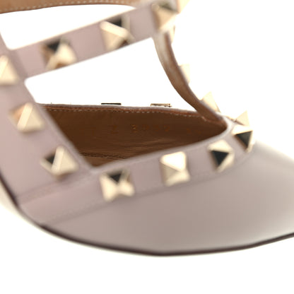 Valentino Garavani Calfskin Nappa Rockstud Ankle Strap 100mm Pumps 39.5 Poudre 8 of 9
