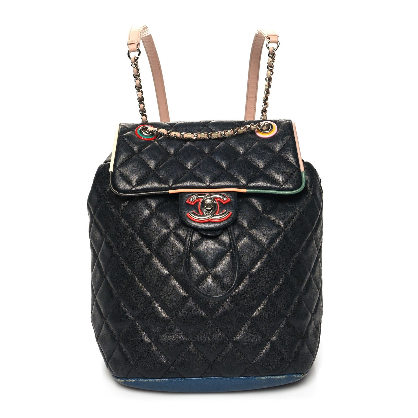 Lambskin Quilted Small Cuba Urban Spirit Backpack Black