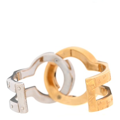 Louis Vuitton Interlocking Bracelet Gold Silver 3 of 8