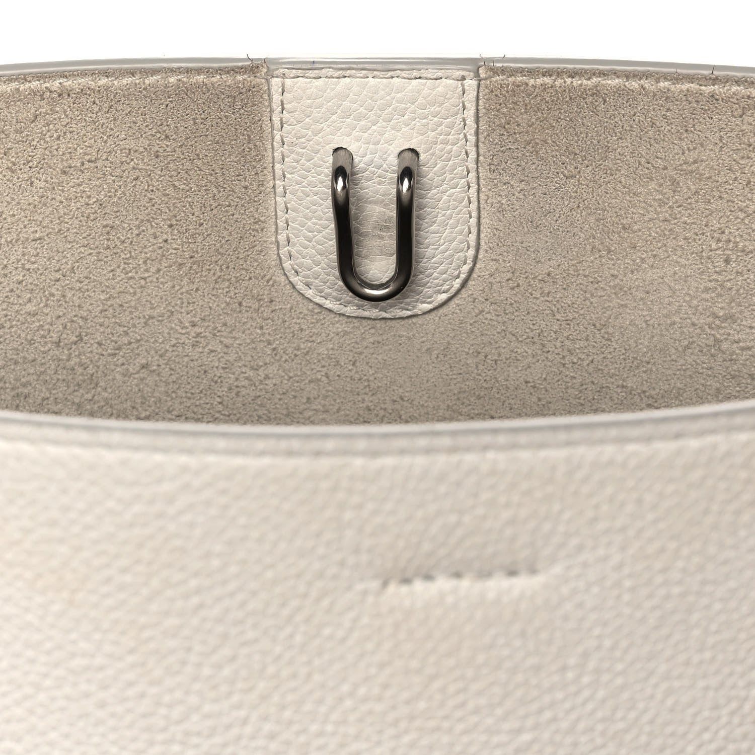 Celine Soft Grained Calfskin Small Sangle Bucket Bag White 15 of 15
