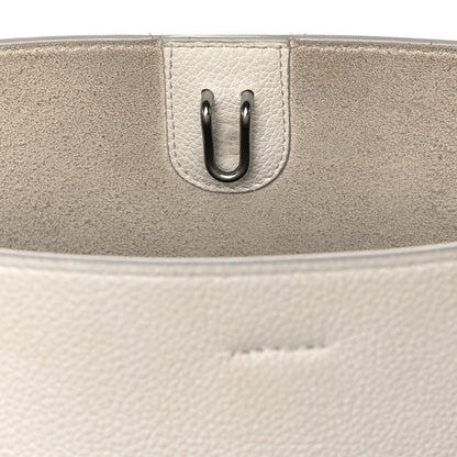 Celine Soft Grained Calfskin Small Sangle Bucket Bag White 15 of 15
