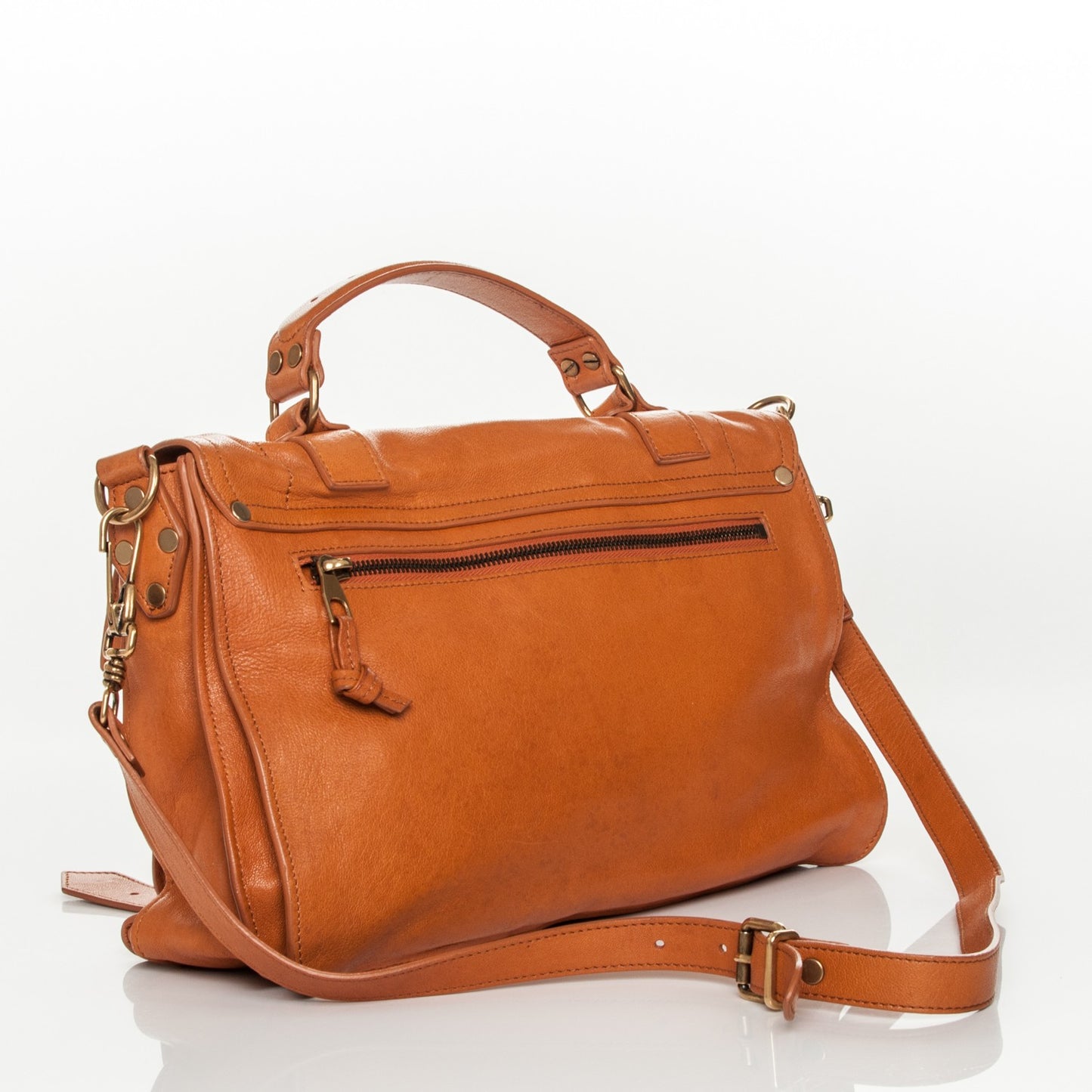 Lambskin Medium PS1 Satchel Saffron