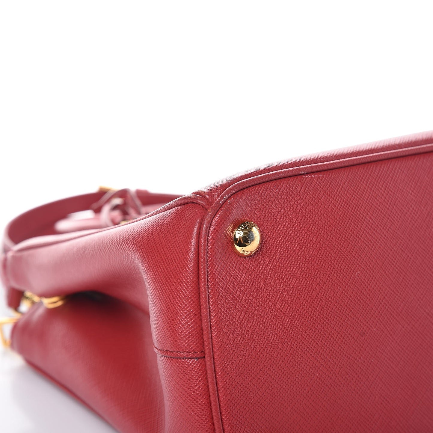Saffiano Small Galleria Double Zip Tote Fuoco