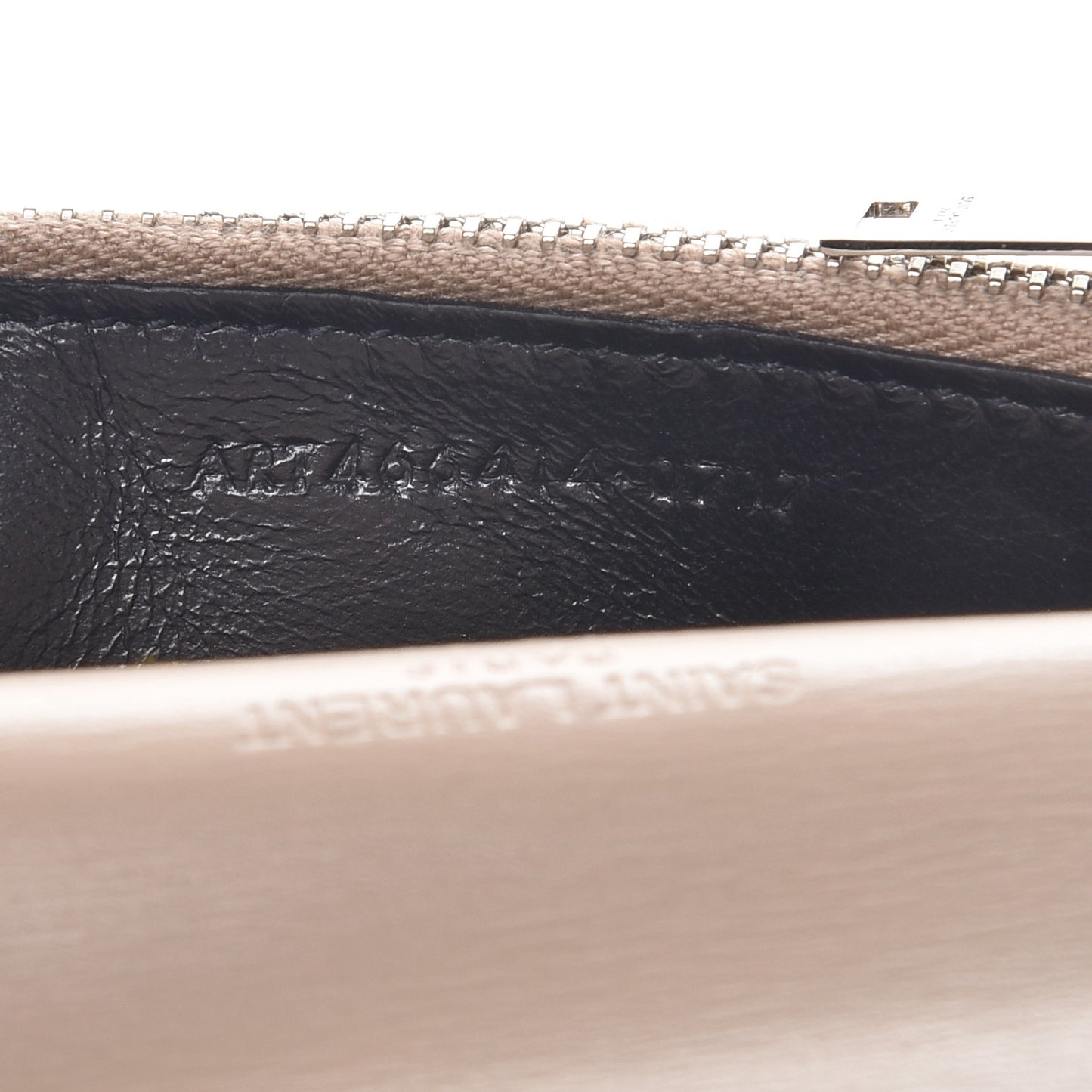 Calfskin Fragments Flap Wallet Dark Beige