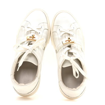 Hermes Calfskin Day Sneakers 40 White 2 of 9