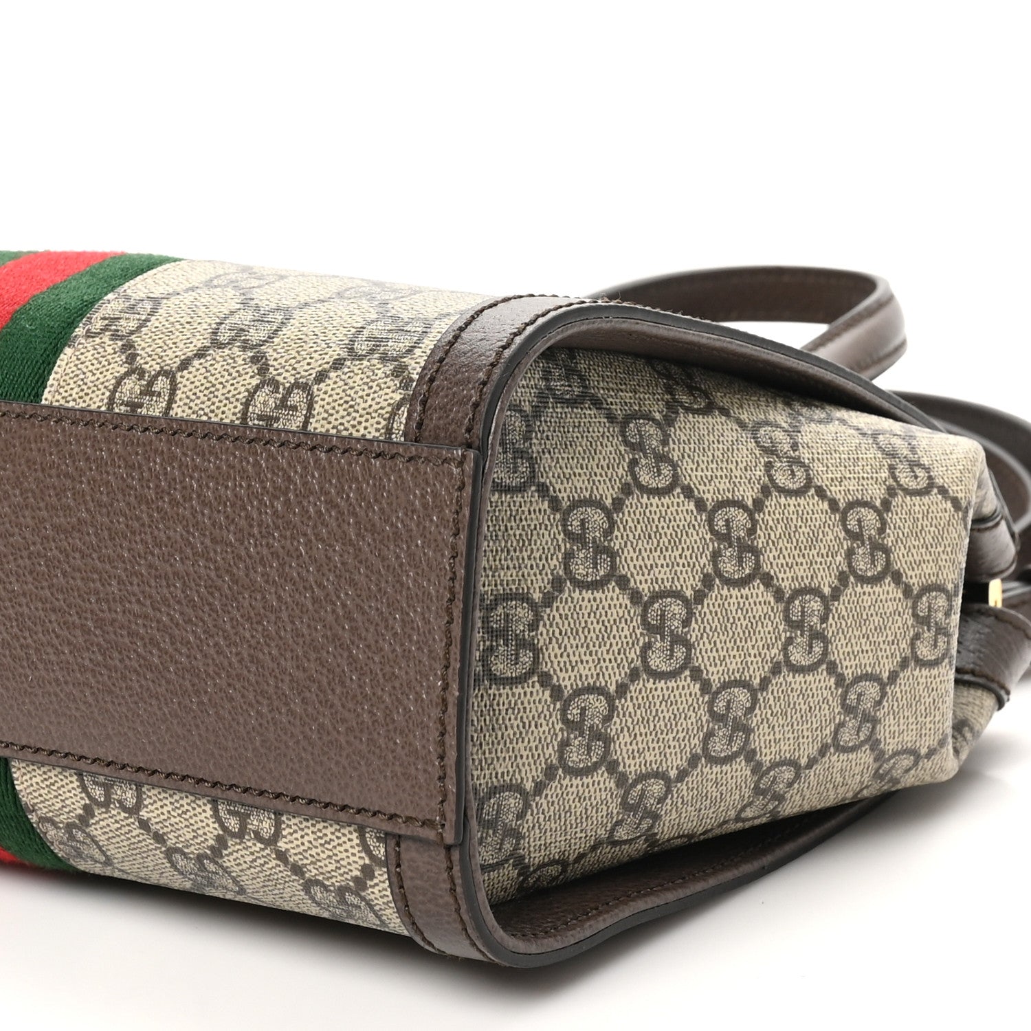 Gucci GG Supreme Monogram Small Ophidia Tote Bag Brown 10 of 10