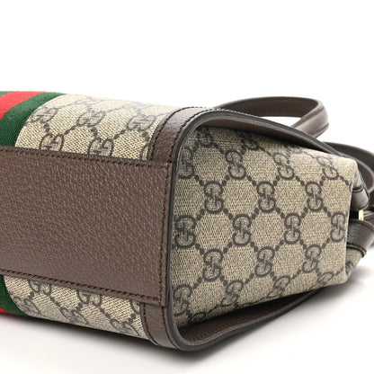 Gucci GG Supreme Monogram Small Ophidia Tote Bag Brown 10 of 10