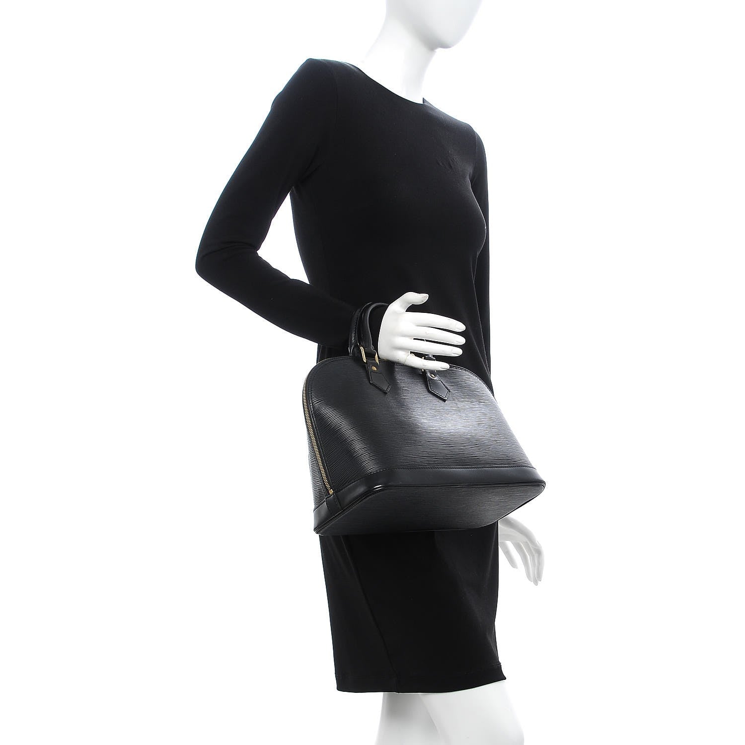 Louis Vuitton Epi Alma PM Black 2 of 8