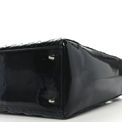 Christian Dior Patent Cannage Medium Lady Dior Black 10 of 11