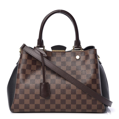 Louis Vuitton Damier Ebene Cuir Taurillon Brittany Black 1 of 10