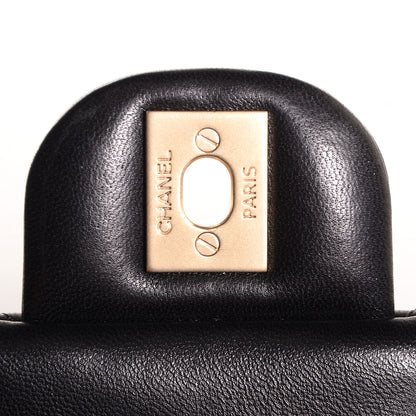 Chanel Lambskin Quilted Mini Rectangular Flap Black 5 of 20