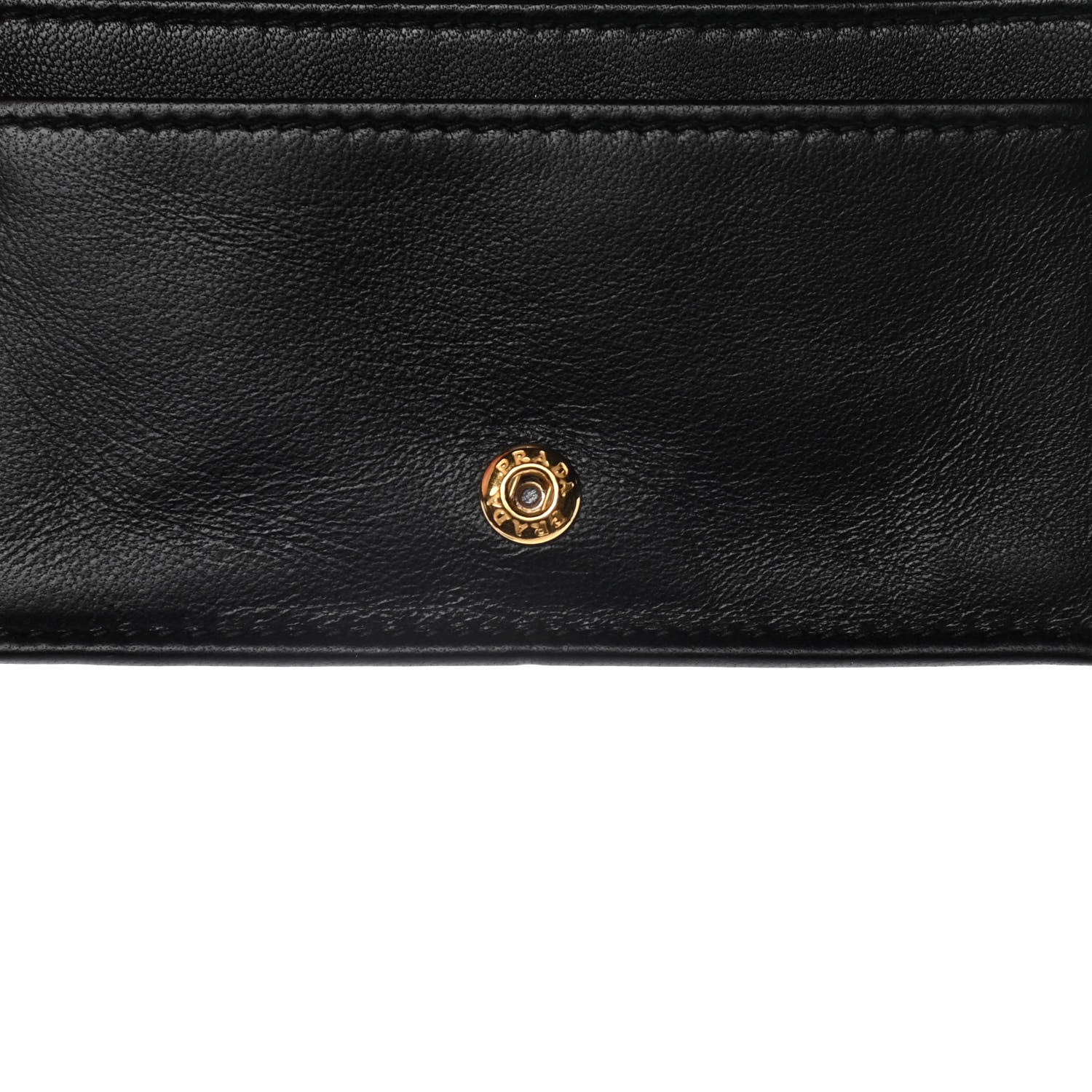 Prada Vitello Move Triangle Logo Card Holder Black 9 of 12