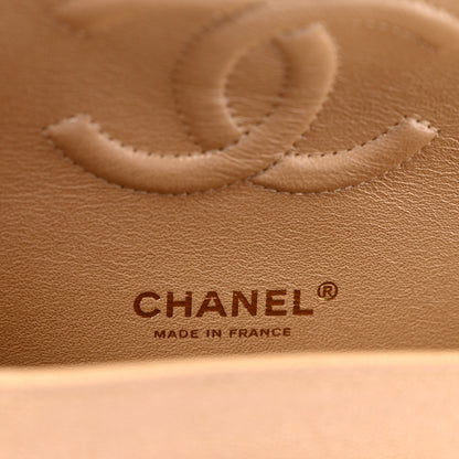 Chanel Iridescent Caviar Quilted Medium Double Flap Beige Beige 6 of 10