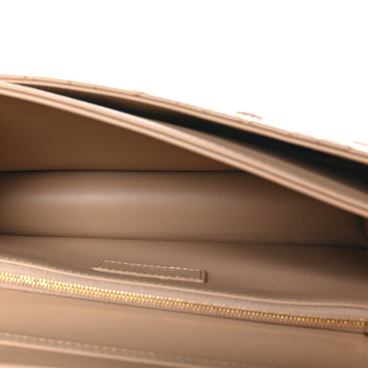 Lambskin Cannage My Dior Top Handle Bag Beige