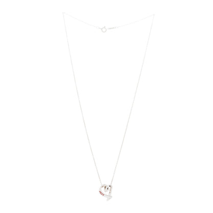 Tiffany Sterling Silver Enamel Paloma Picasso Love Loving Heart Pendant Necklace Red 3 of 5