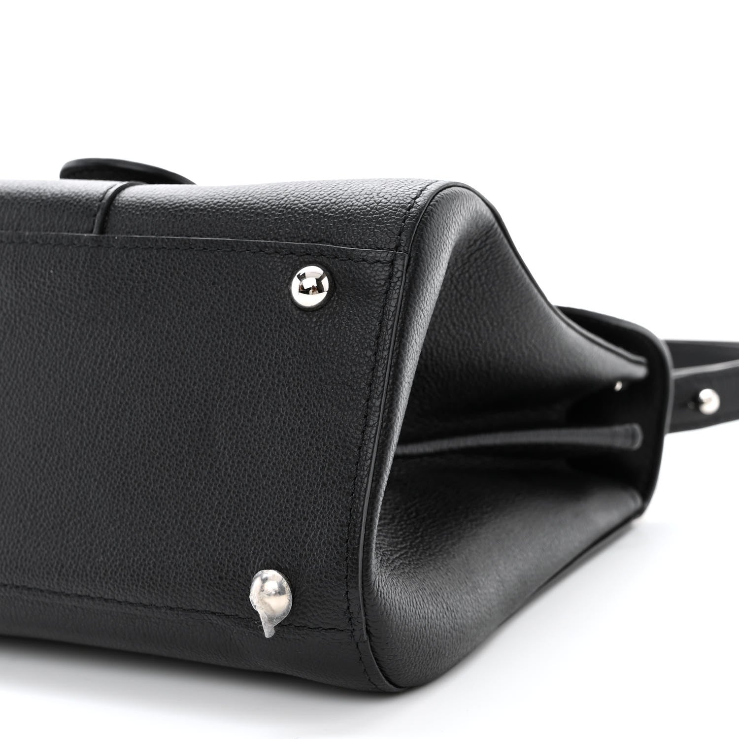 Delvaux Grained Rodeo Calfskin Mini Brillant Camaieux Satchel Black 11 of 11