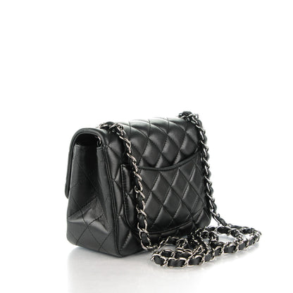Chanel Lambskin Quilted Mini Square Flap Black 3 of 9