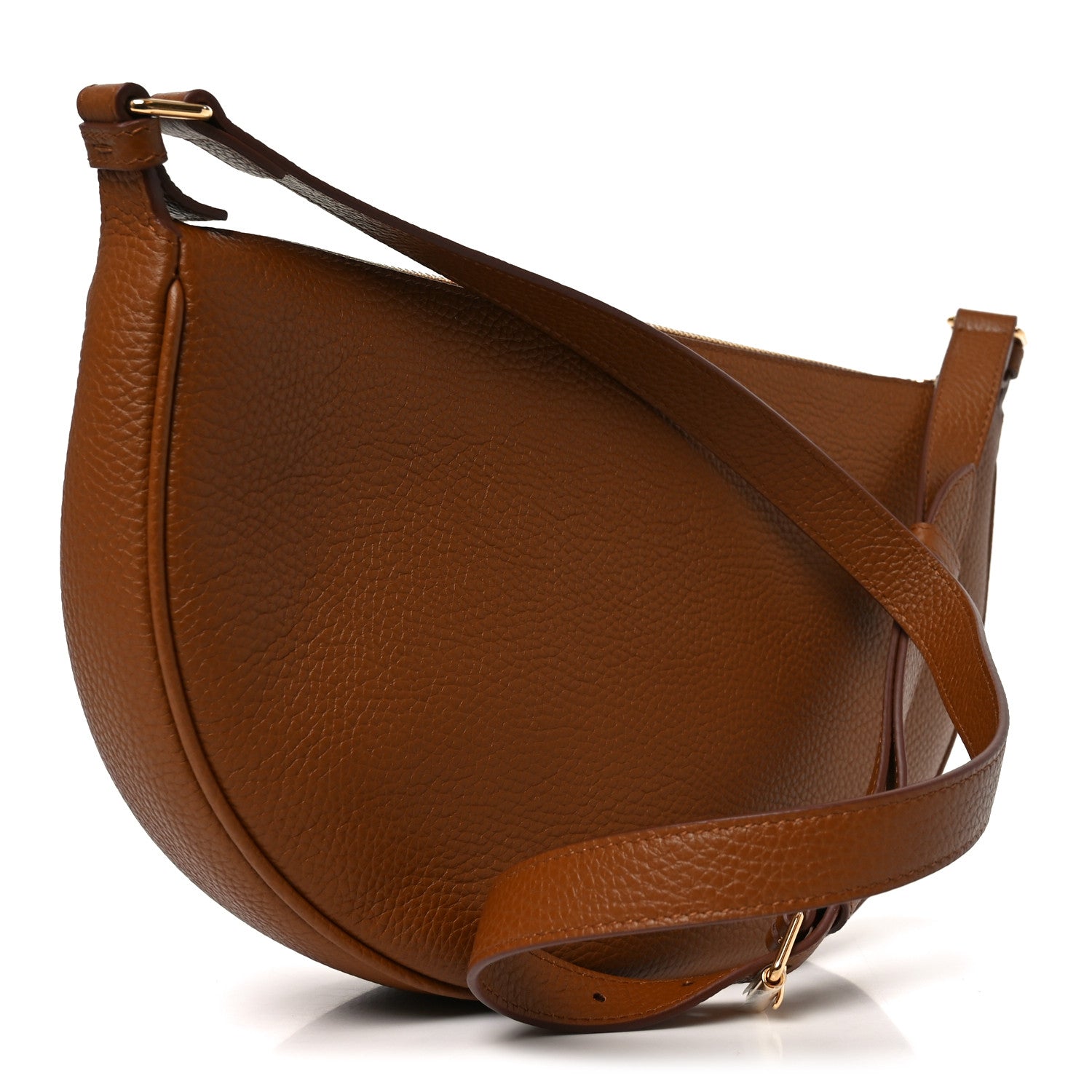Burberry Grained Calfskin All Soft Sling Shoulder Bag Brown 3 of 10