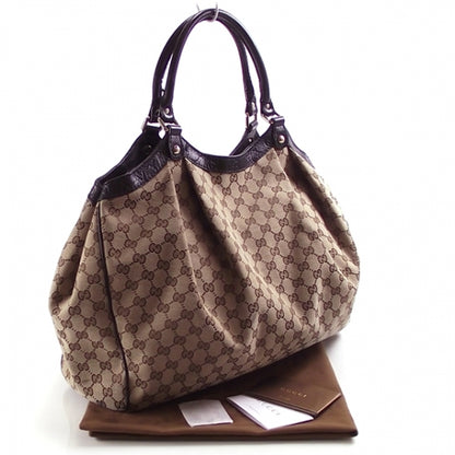 Gucci Monogram Large Sukey Tote Dark Brown 3 of 10