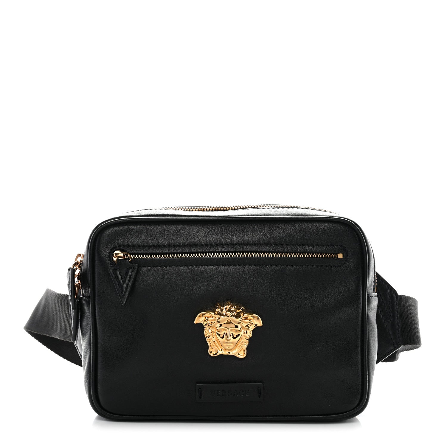 Versace Calfskin La Medusa Belt Bag Black 1 of 9