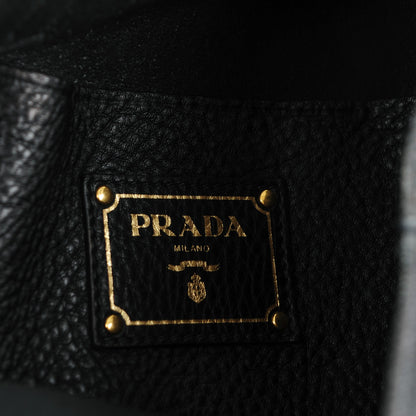 Prada Vitello Daino Tote Nero Black 6 of 8