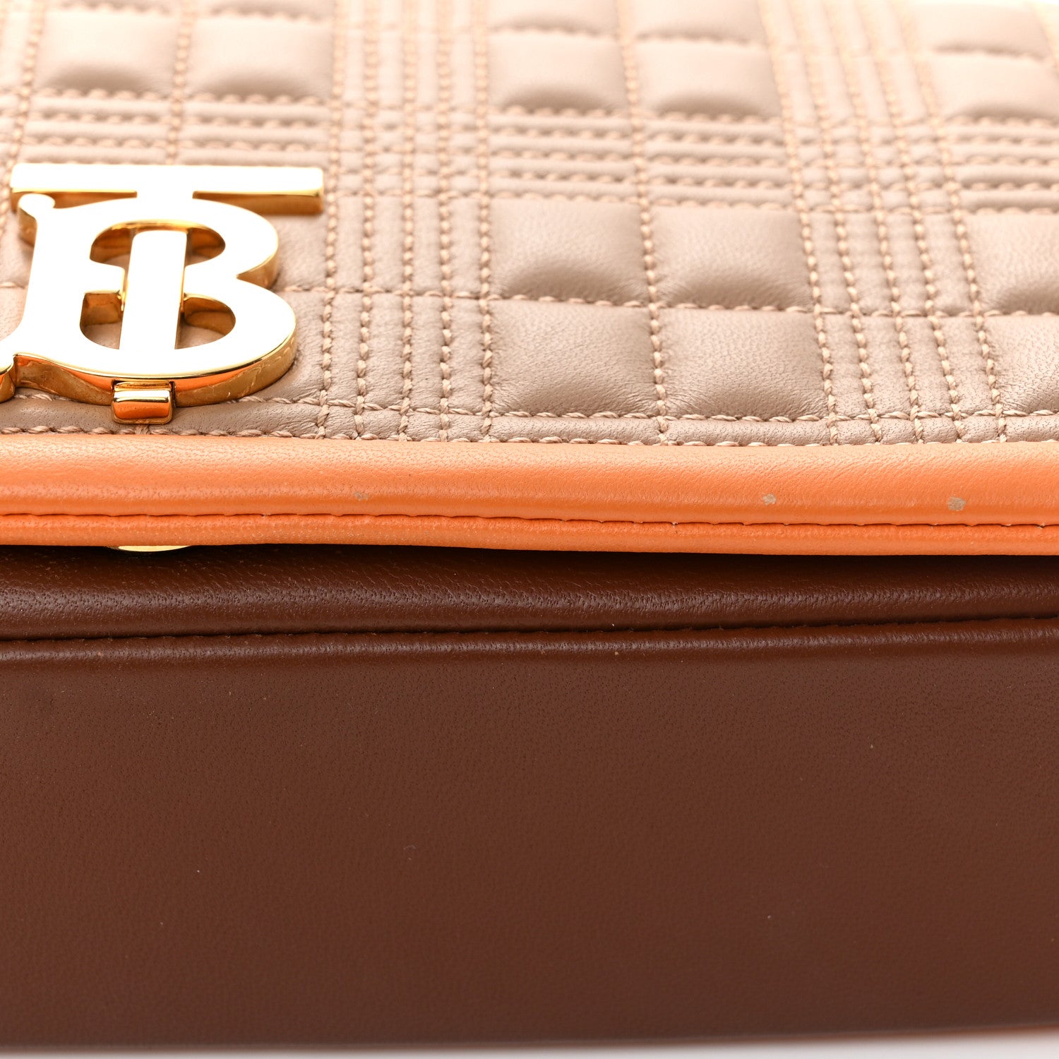 Burberry Lambskin Quilted Small Lola Bag Brown 11 of 12