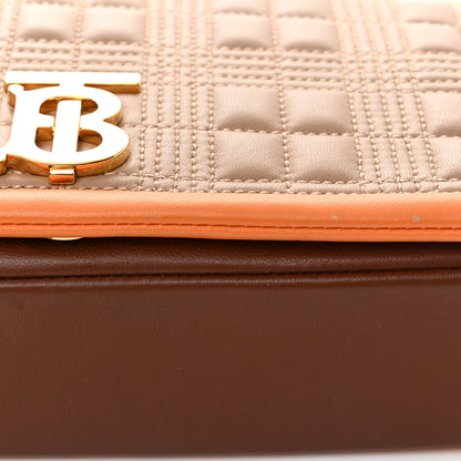 Burberry Lambskin Quilted Small Lola Bag Brown 11 of 12