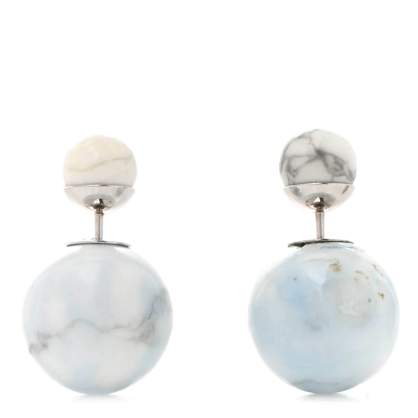 Palladium Mise En Dior Tribal Earrings White